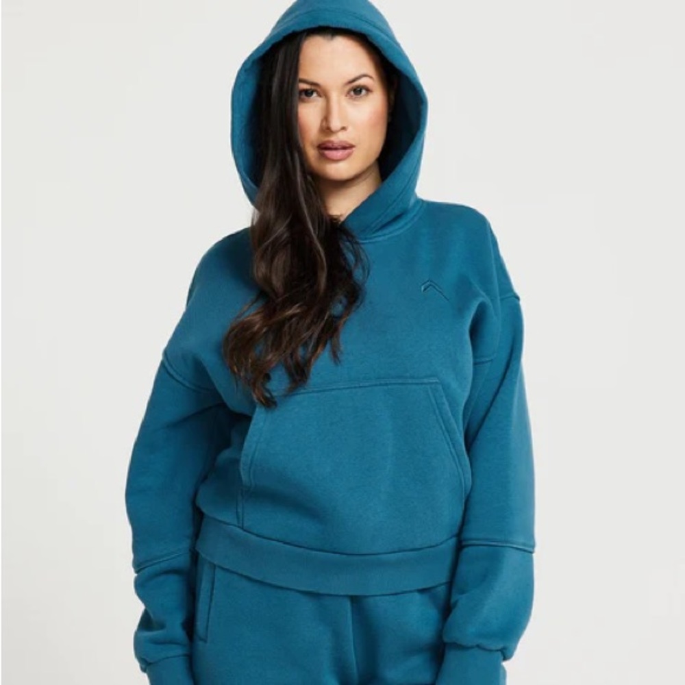 Oner Active Cropped Hoodie - Ocean Teal